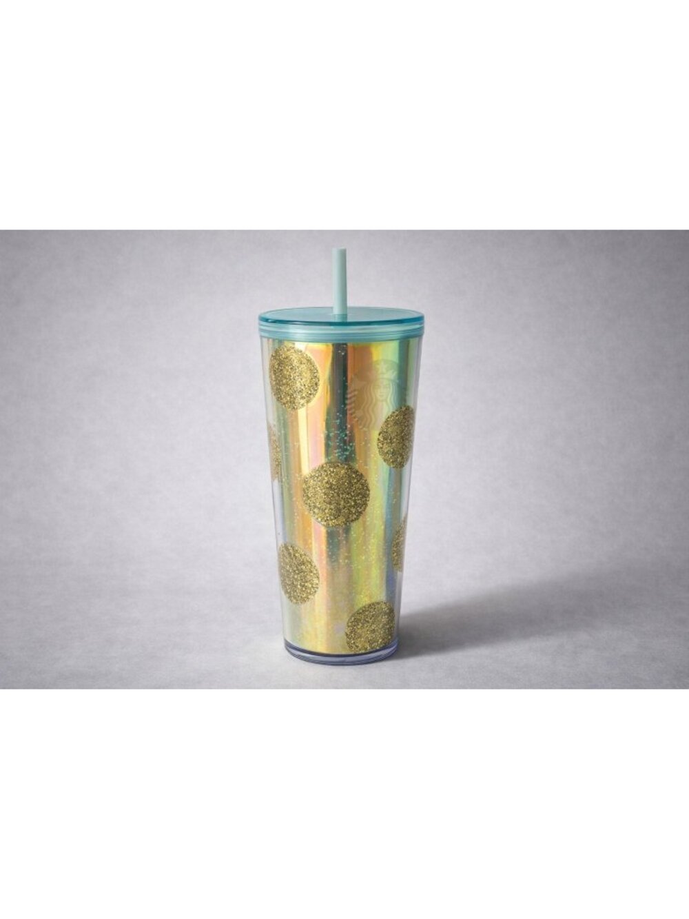 Starbucks‎ 2020 Holiday Gold Glitter Polka Dot Venti 24oz Cold Cup Tumbler – NWT